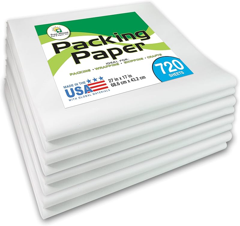 Papel embalaje reciclable 27x17" 720 hojas para mudanza