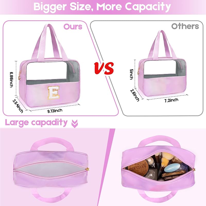 Bolsa maquillaje transparente organizador cosméticos