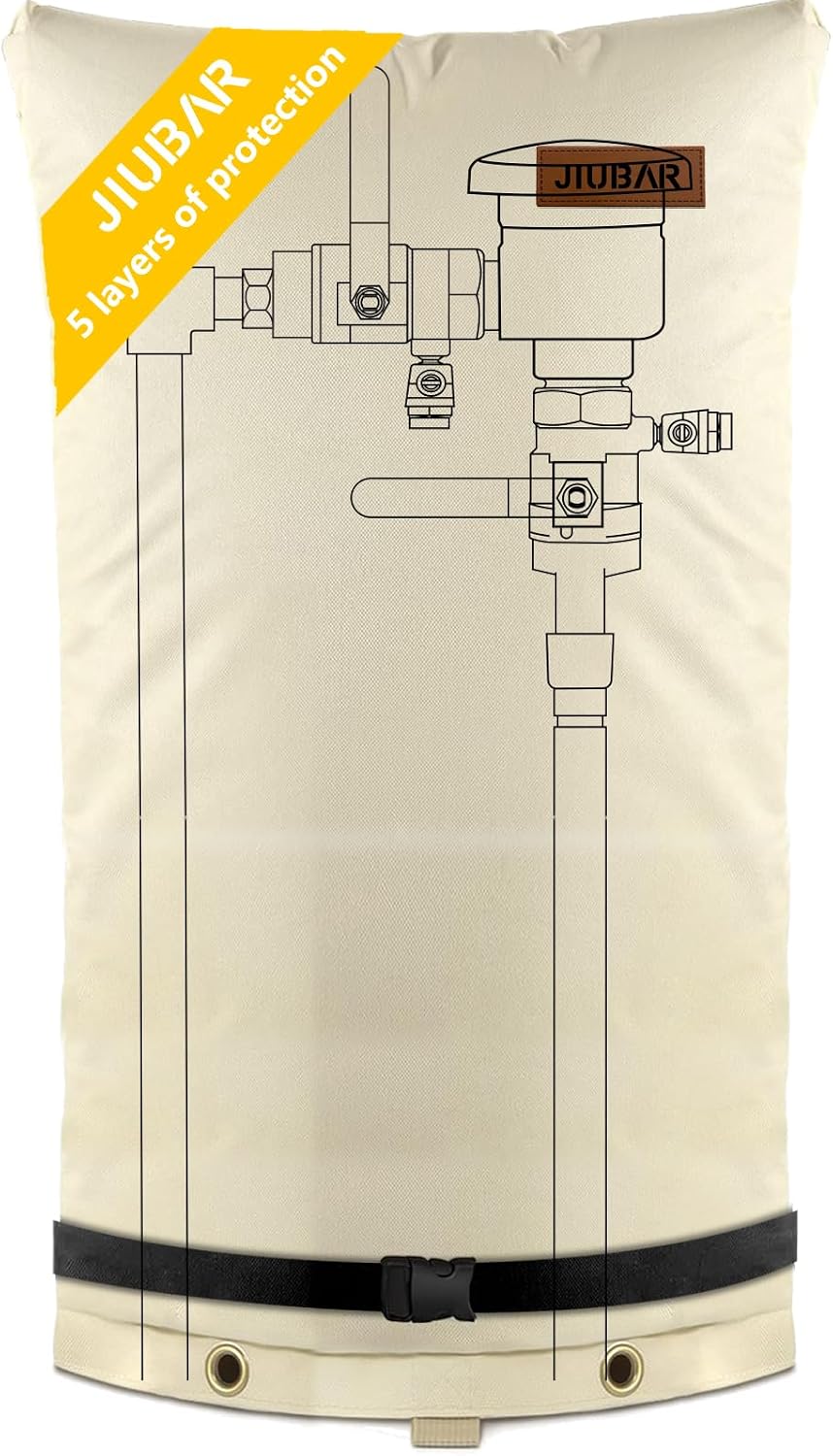 Funda aislante reflujo 14x27pulg cubierta válvula rociador
