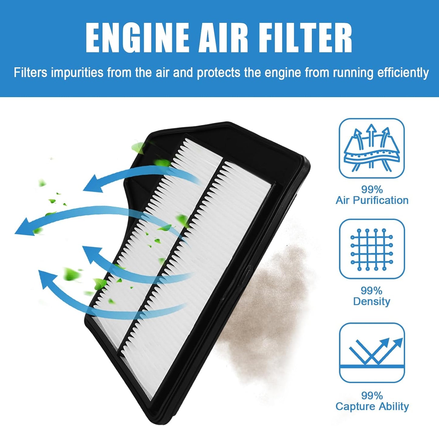 Filtro aire motor Nissan Altima 2.5L 13-18