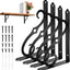 4 Soportes para estantes 8pulg forma L hierro 120lb