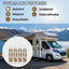 Sellador techo autocaravana autonivelante 4 pzas blanco