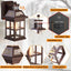 Luces pared bronce sensor movimiento ETL impermeables pack 2