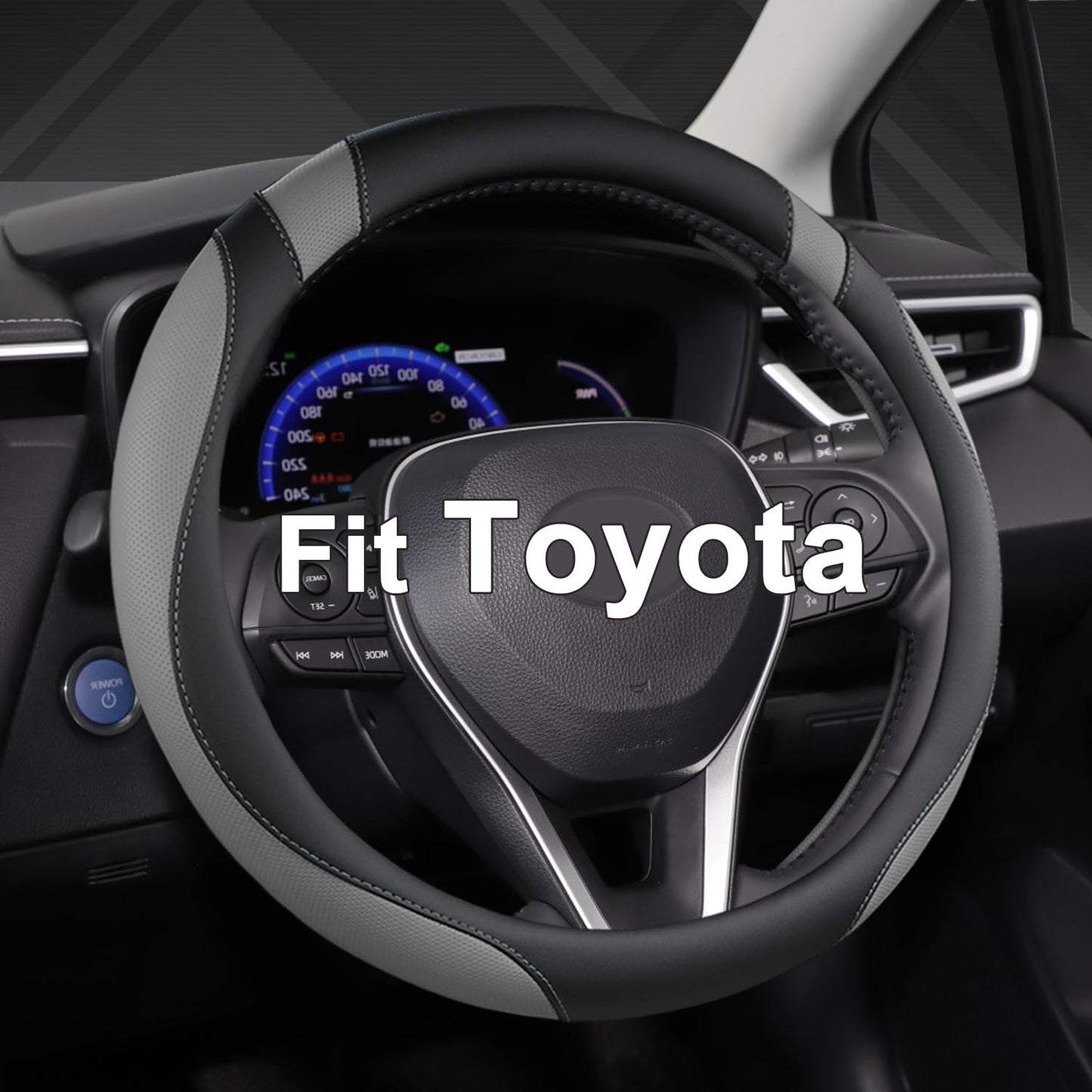 Funda volante Toyota Rav4 Corolla Camry Highlander negro