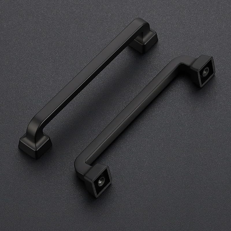 30 Manijas Negro Mate para Gabinete Cocina 3-3/4"