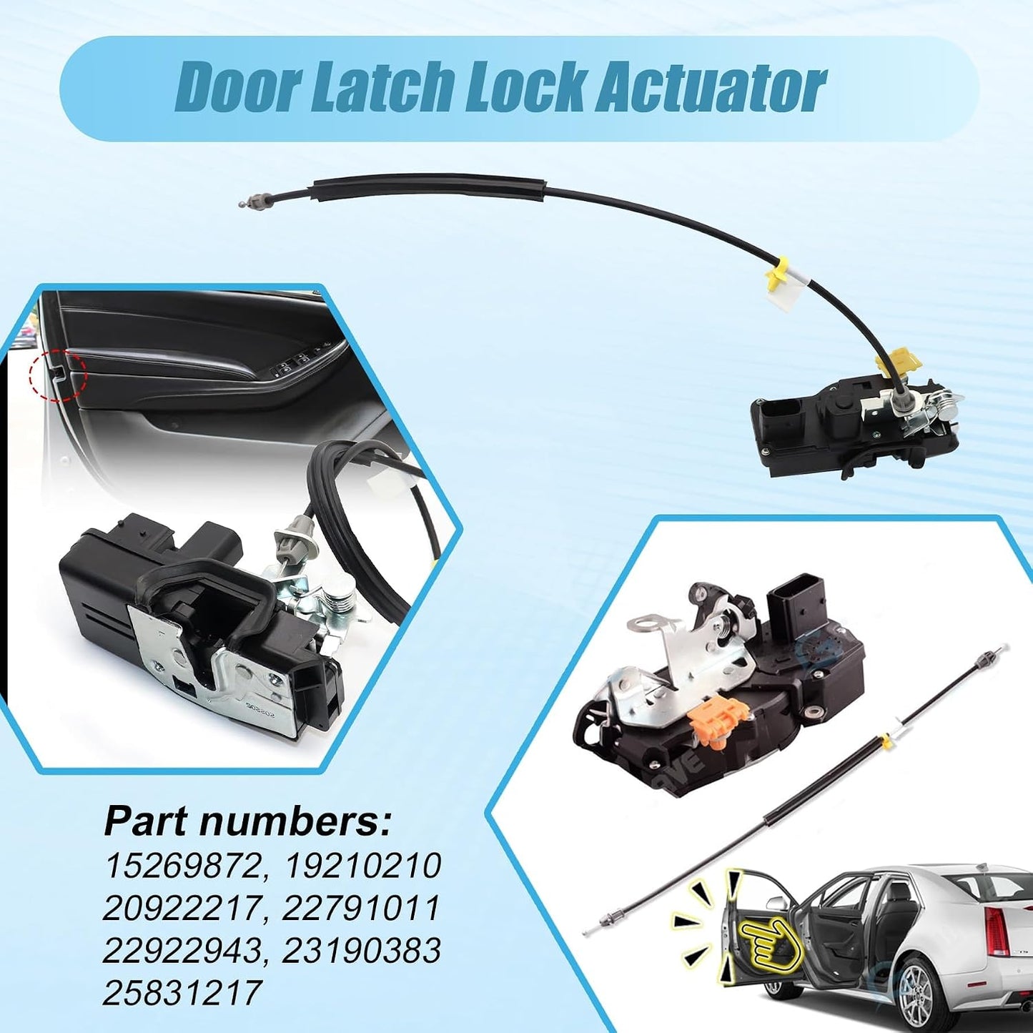 Actuador bloqueo puerta izq comp Cadillac CTS 08-14