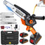 Motosierra inalámbrica 8 y 6 pulg con 2 baterías jardinería