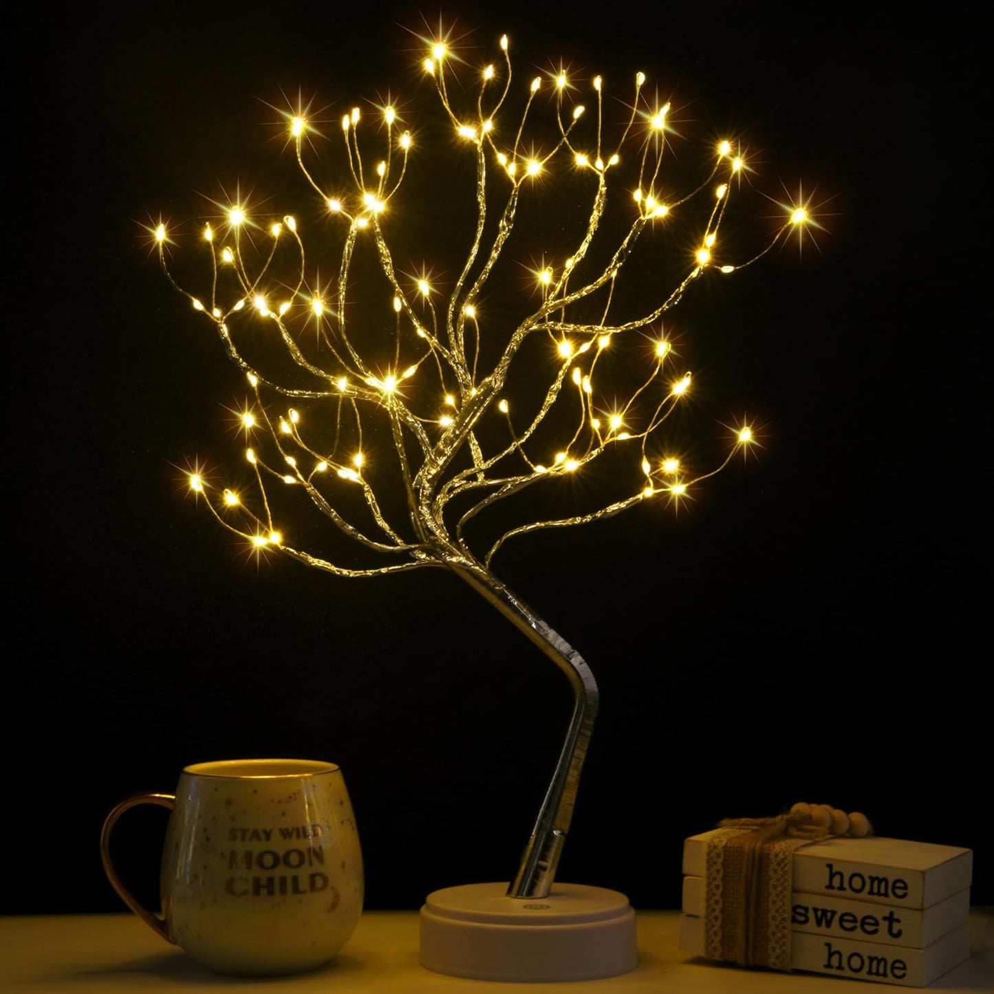 Lámpara árbol hadas luz nocturna decoración habitación
