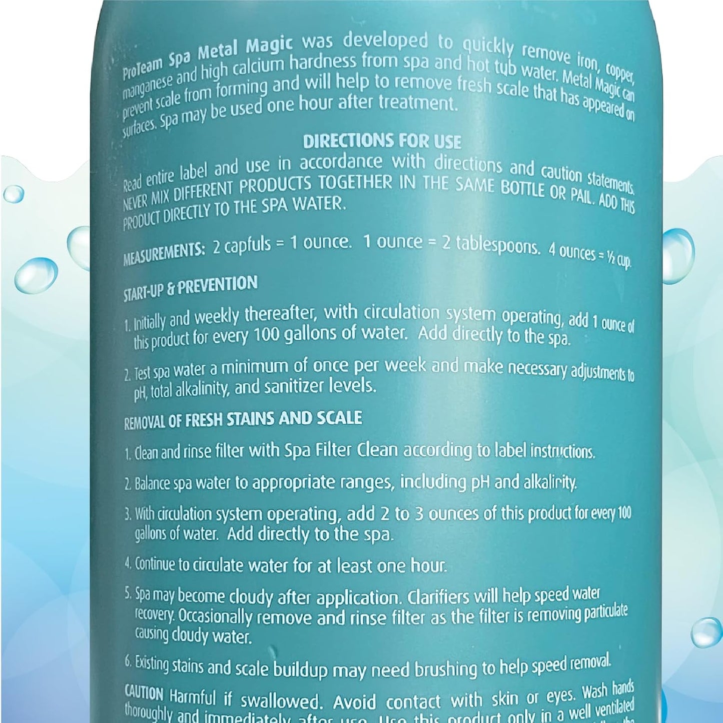 Removedor metales bañera hidromasaje 1qt pack 2