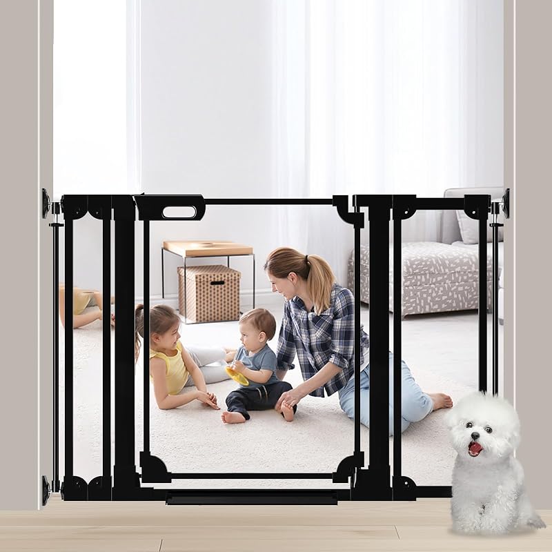 Puerta acrílico ajustable para bebé y mascotas