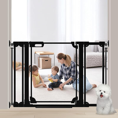 Puerta acrílico ajustable para bebé y mascotas