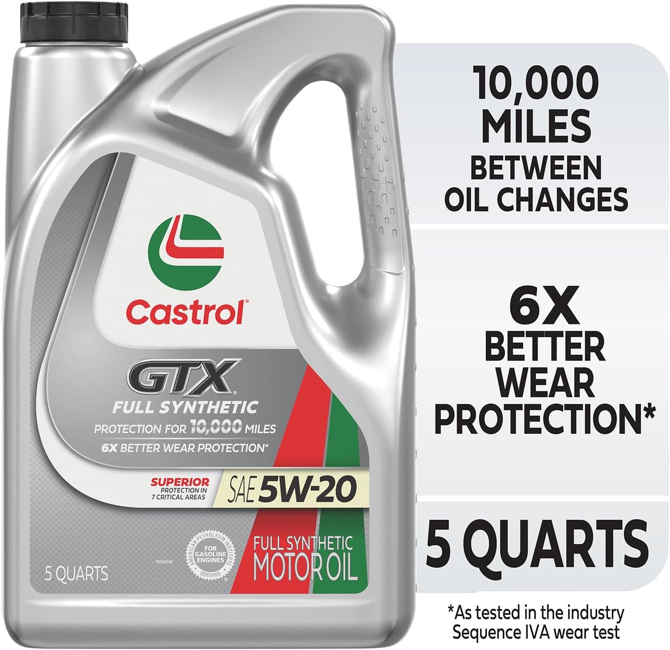Aceite motor sintético GTX 0W-20 5qt pack 3