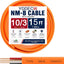 Cable 10/3 NM-B cobre puro 15 ft para interiores