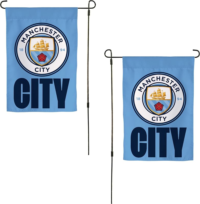 Bandera jardín Manchester City 19x12pulg MCFC