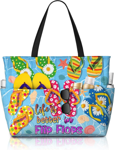 Bolsas playa mujer estampado bonito impermeable con cremallera