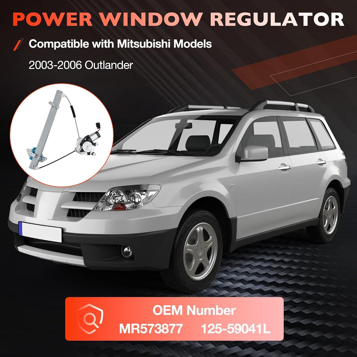 Elevalunas eléctrico izquierdo comp Mitsubishi Outlander