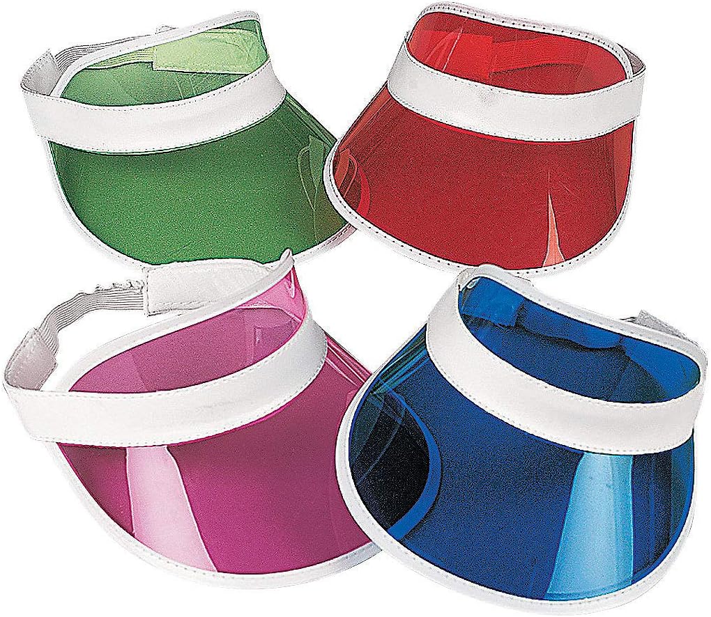 Vizeras transparentes coloridas para fiestas al aire libre