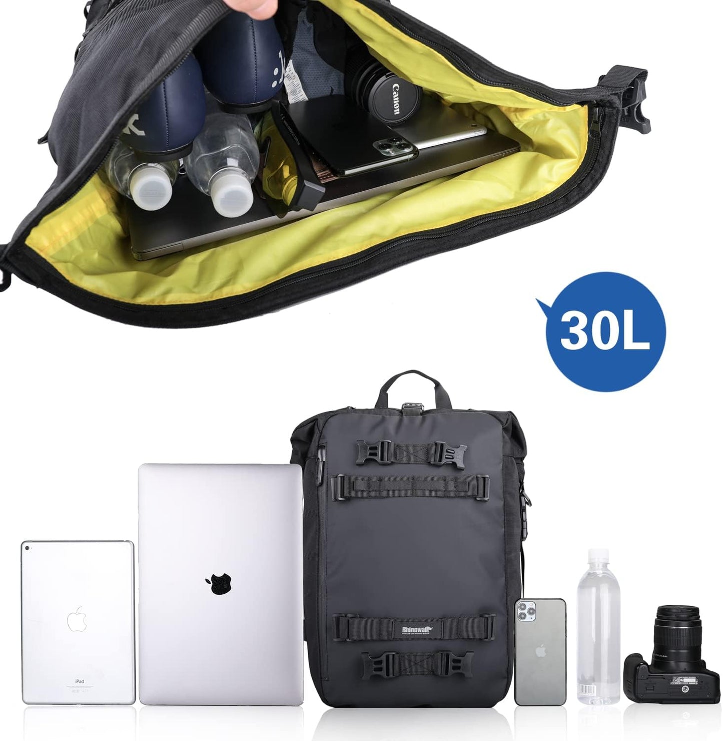 Bolsa sillín motocicleta impermeable alforja trasera 30L