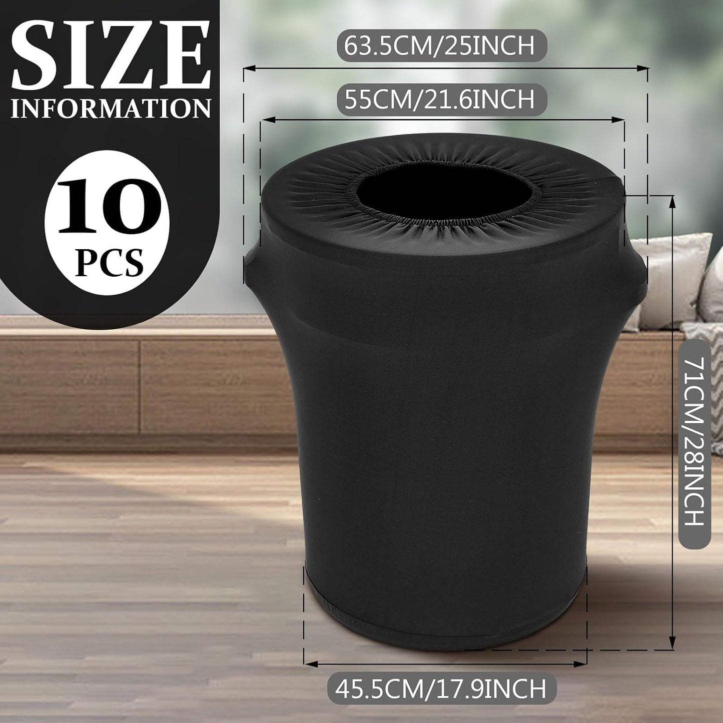 Cubierta spandex para bote basura 32gal cocina