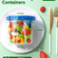 Pack 8 Recipientes Plástico 24oz Sin BPA Tapas Giratorias
