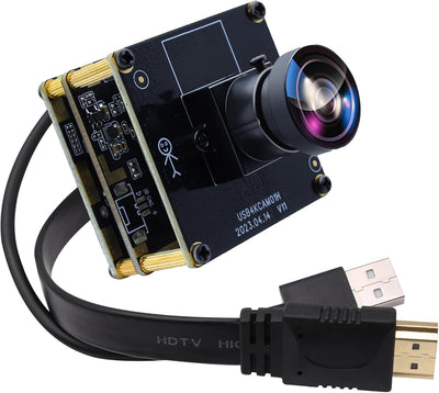 Cámara USB HDMI 4K gran angular para computadora y proyector