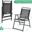 Set 6 sillas plegables patio reposabrazos asiento