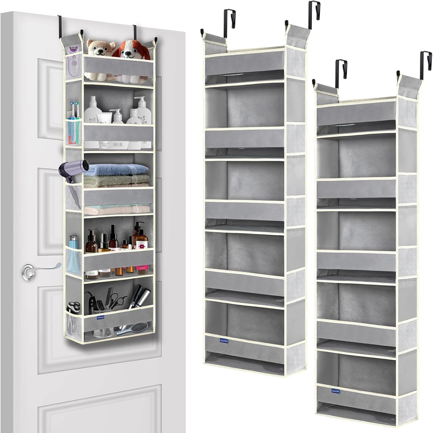 2 Organiz. puerta 5 estantes 10 bolsillos baño dormitorio