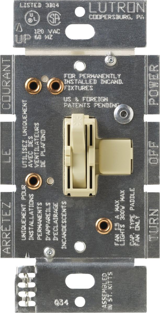 Ventilador luz 1.5A 3 velocidades AY2-LFSQ-IV marfil