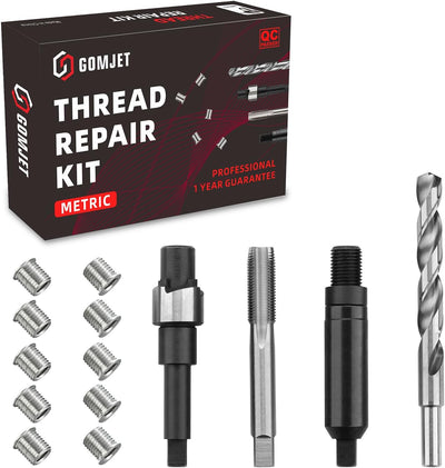 Kit reparación rosca métrica M12X1.25 acero inox 10 pzas
