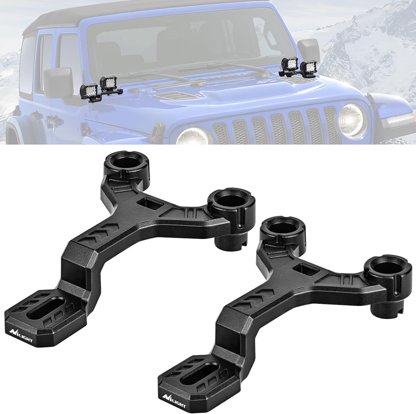 Soporte luz doble Wrangler JL/JLU/Gladiator JT
