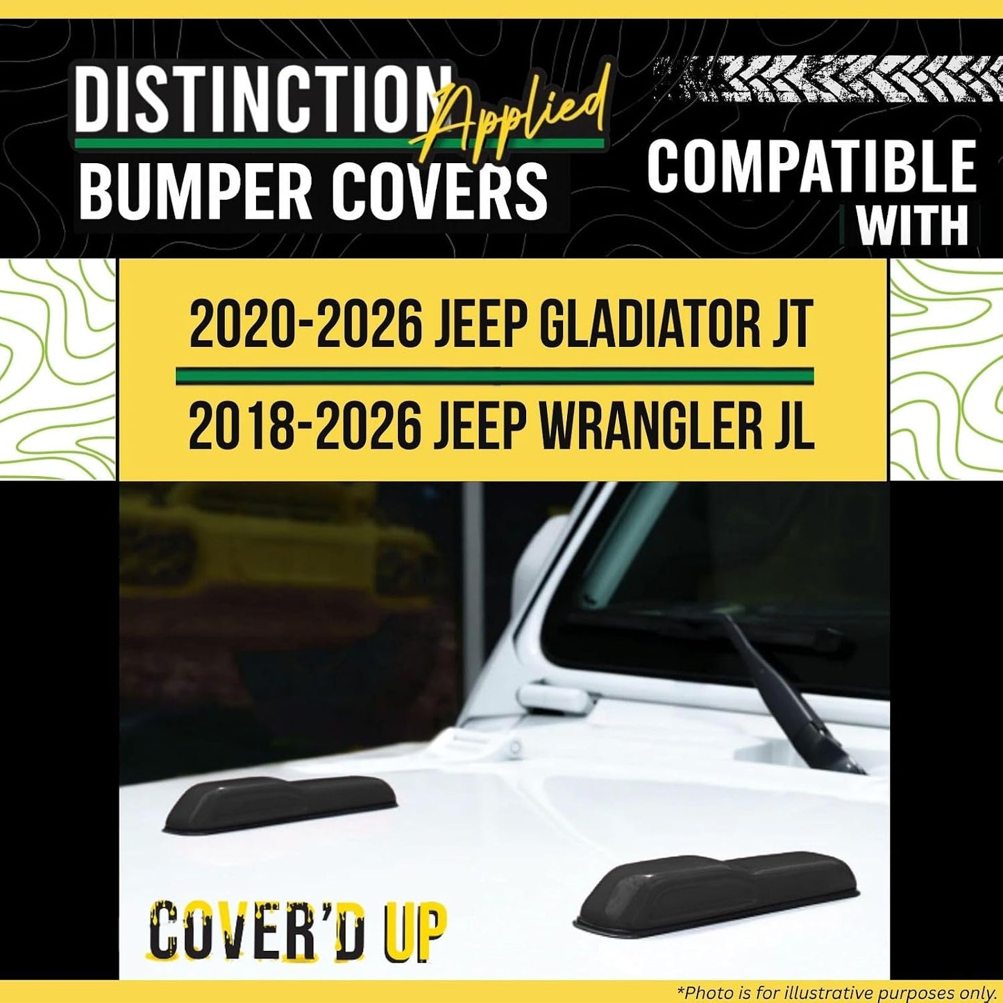 Cubierta parachoques Jeep Wrangler JL/Gladiator blanco