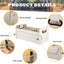 Organiz. maletero SUV plegable compartimentos beige