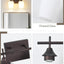 Lámpara baño bronce 2 luces estilo granja