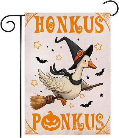 Bandera Halloween 12x18pulg doble cara decoración patio