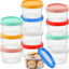 Pack 12 Contenedores Congelador 13oz Tapas Rosca Reutilizables