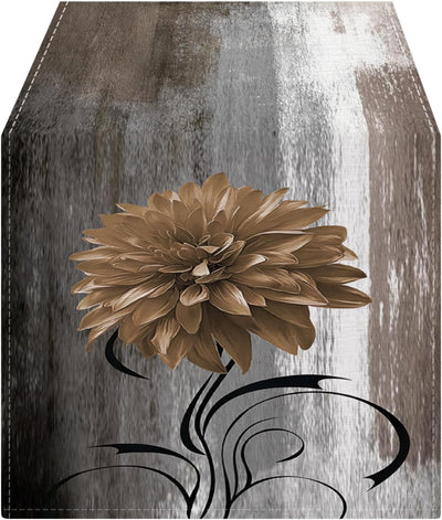 Mesa felpilla 36pulg pintura vintage flores rústico