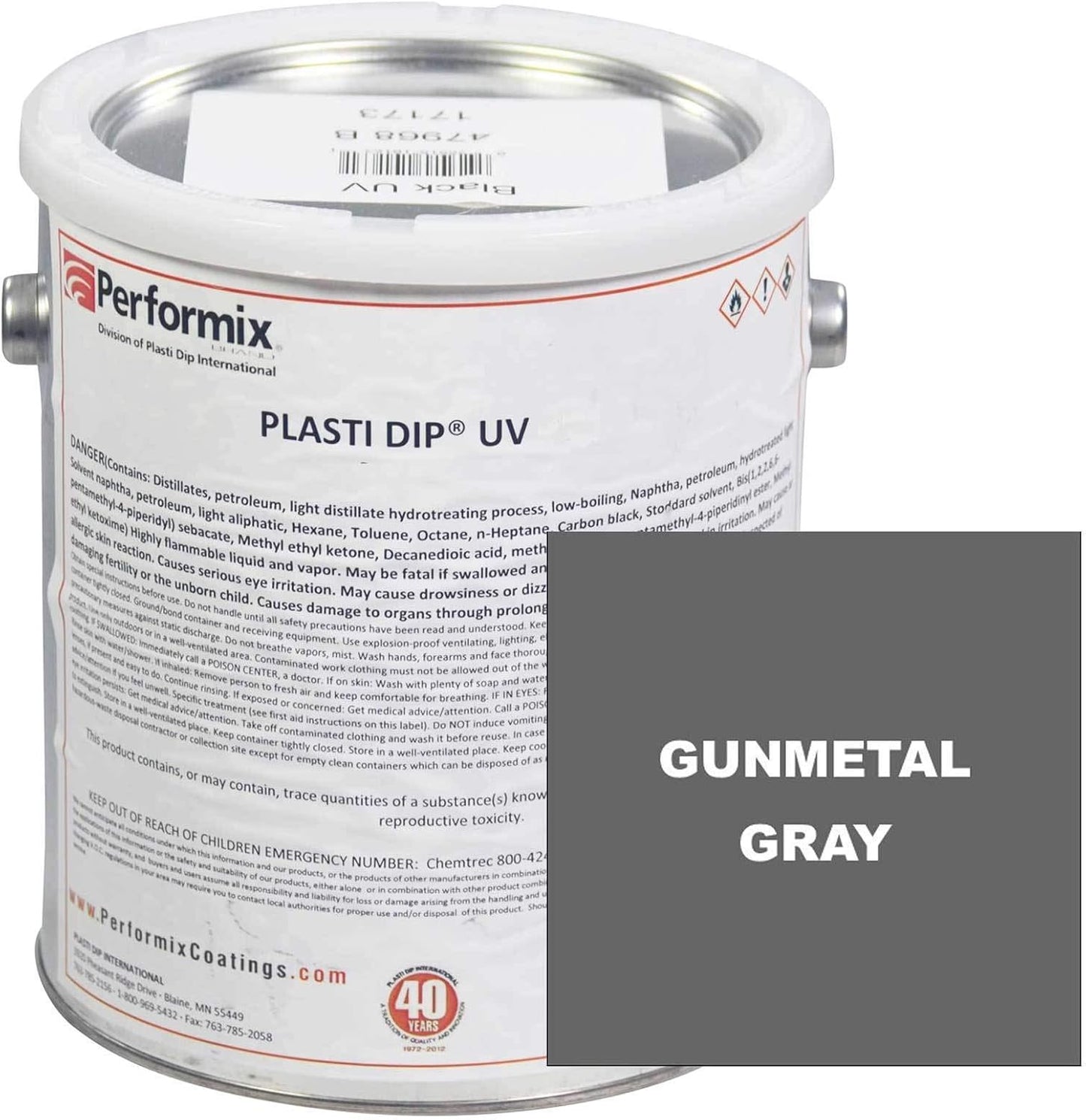 Líquido UV sin diluir 1gal color gris plomizo