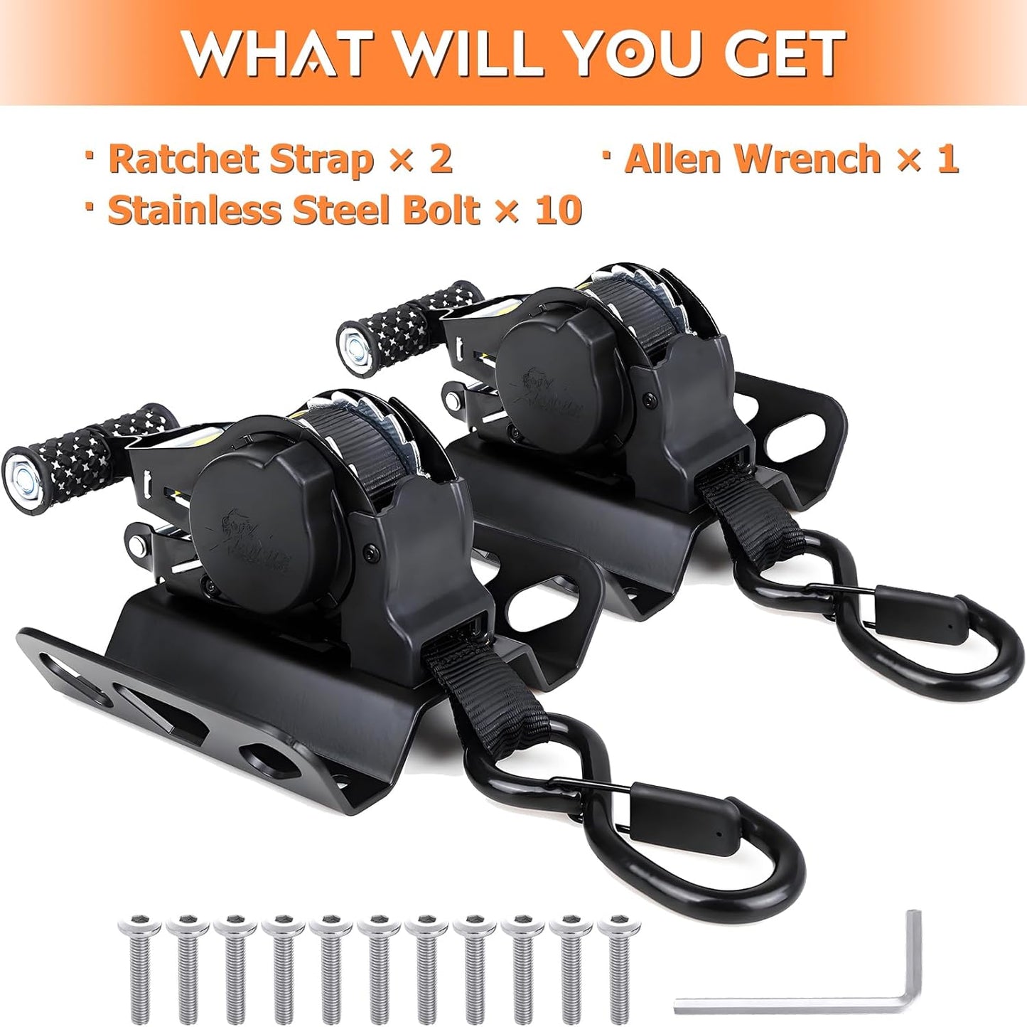 2 Pzas Correas Retráctiles Ford F150 Raptor 10pies