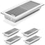 4 Pzas Rejillas Ventilación Piso 4x10" Metal Resistente