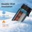 Botella agua acero inox doble pared 22oz con pajita