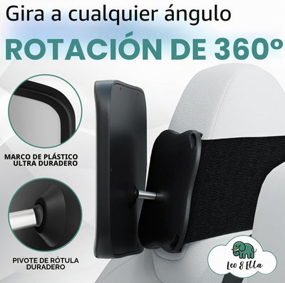 Espejo coche 13.7" convexo rotación 360 para Tesla