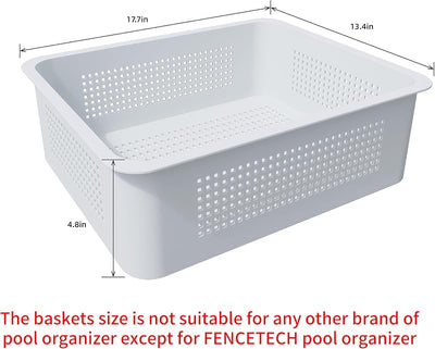Cesta blanca para organiz. piscina set 6