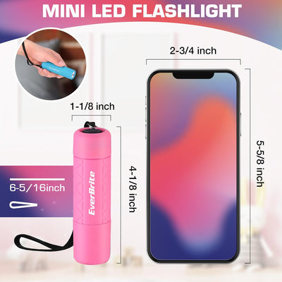 3 Pzas Linterna LED Rosa Verde Azul Con Cordón Campamento