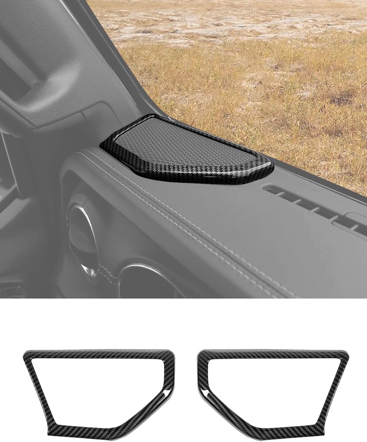 Cubierta altavoz fibra carbono Jeep Wrangler JL JLU 2018