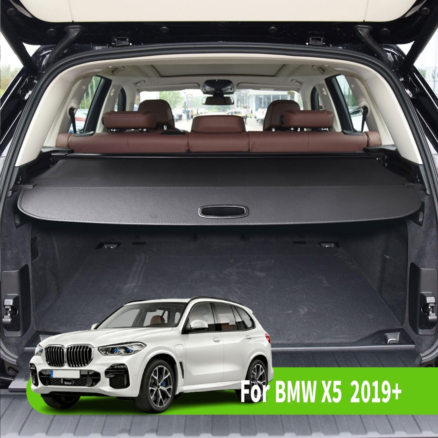 Cubierta maletero trasero BMW X5 proteccion seguridad