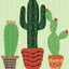 Bandera jardín cactus verde 12x18pulg
