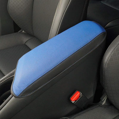 Funda reposabrazos Toyota CHR 17-23 cuero azul y negro