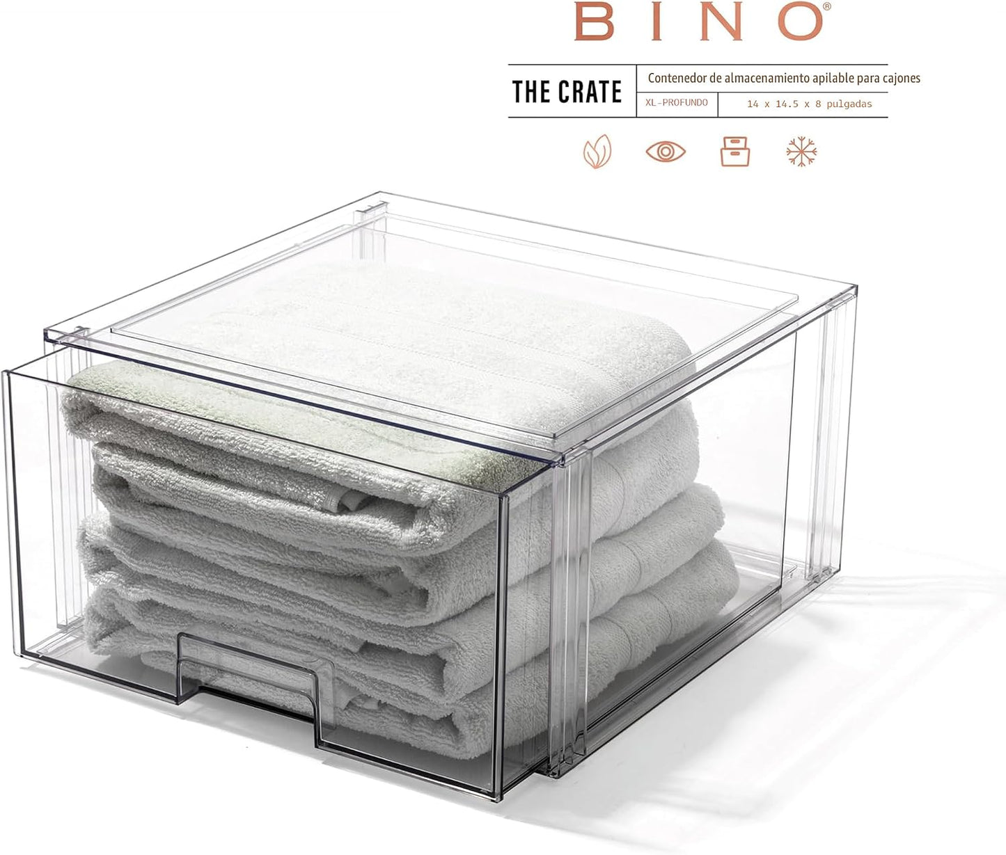 Cajones apilables transparentes THE CRATE COLLECTION