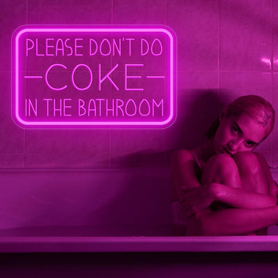 Letrero neón USB para baño y fiesta con luz ajustable