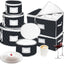 Set cajas acolchadas porcelana con divisores